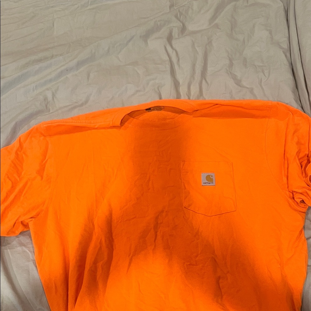 Carhartt Men's Bright Orange Short Sleeve Tee